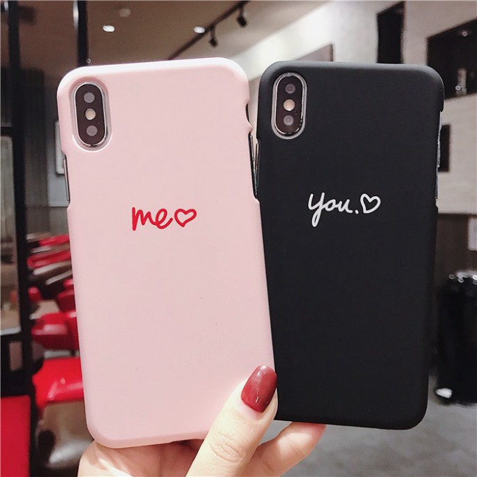 Ốp lưng iphone You and Me TPU trơn dẻo mềm 5/5s/6/6plus/6s/6splus/7/7plus/8/8plus/x/xr/xs/11/12/pro/max/plus/promax B3