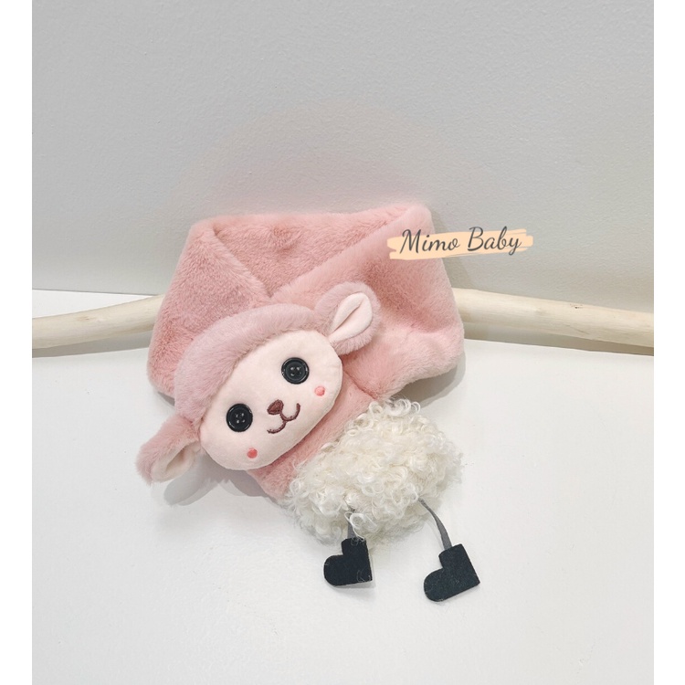 Khăn lông mềm mại gắn hình chú cừu dễ thương cho bé KL153 Mimo Baby