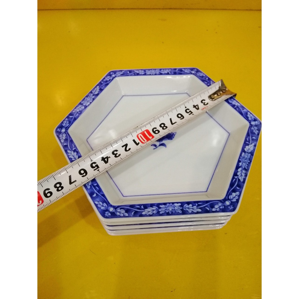 Bộ 5 đĩa sứ Nhật, size 16cm (mã 924)