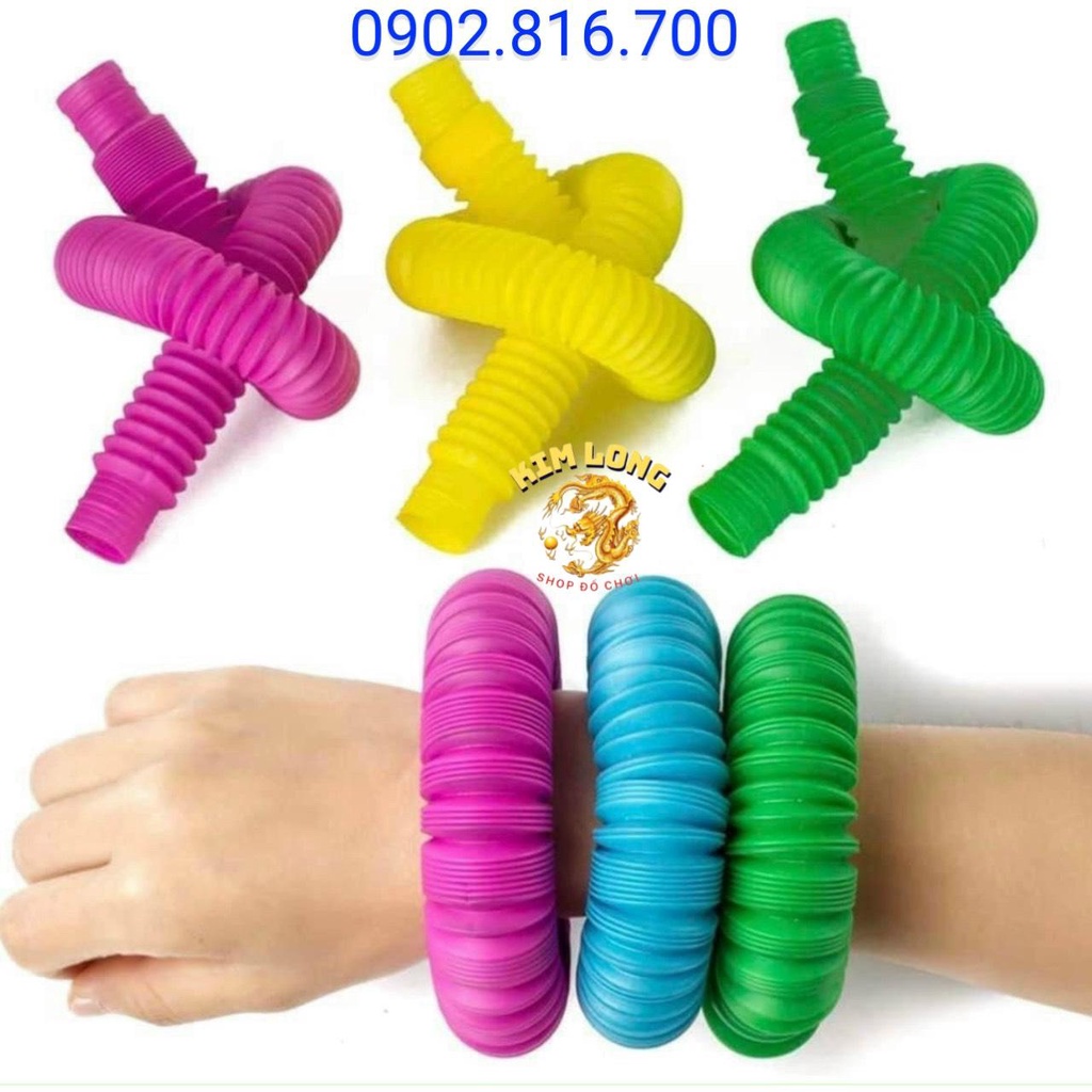 Đồ chơi ống thoát ống lò xo xoắn nhiều màu giải trí giảm căng thẳng giải stress cho trẻ em và người lớn