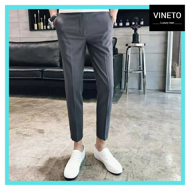 Quân Âu Nam Cao Cấp vải Lụa Co Giãn Chống Nhăn Kiểu Dáng Hàn Quốc | BigBuy360 - bigbuy360.vn