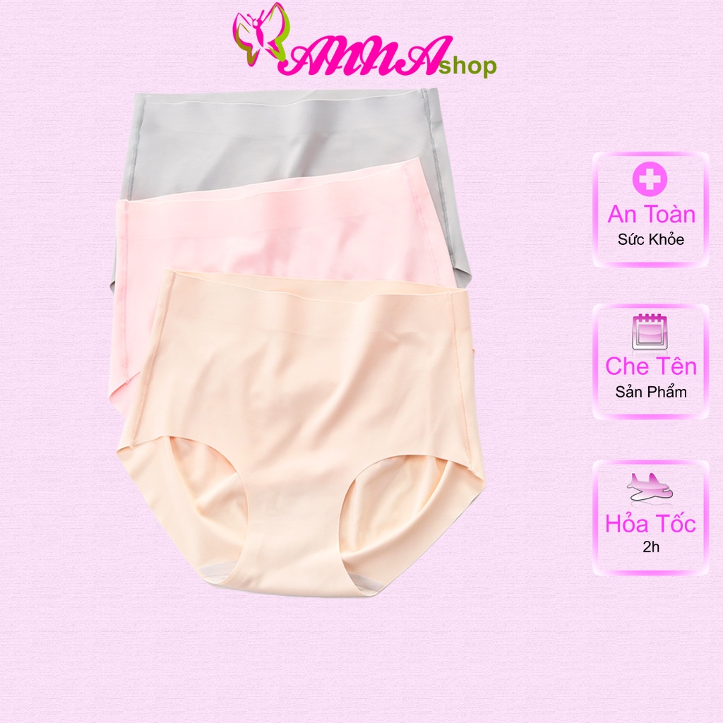 Quần lót nữ su đúc thun lạnh lưng cao không đường may, trẻ trung, thoải mái, thoát mát (MS 03097) Anna Shop