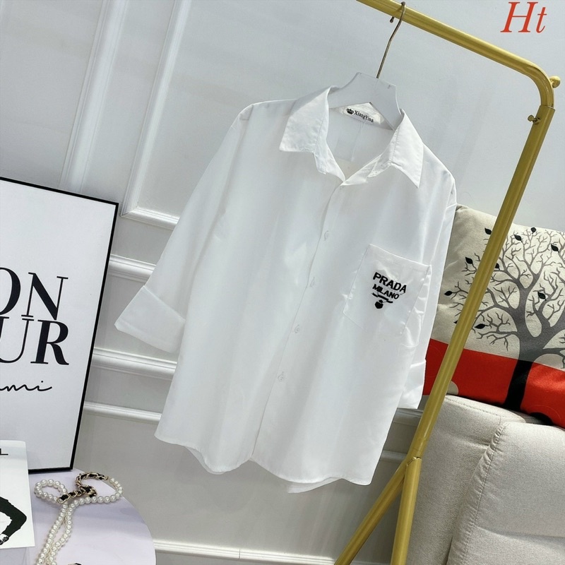 Áo sơ mi chữ PD dài tay