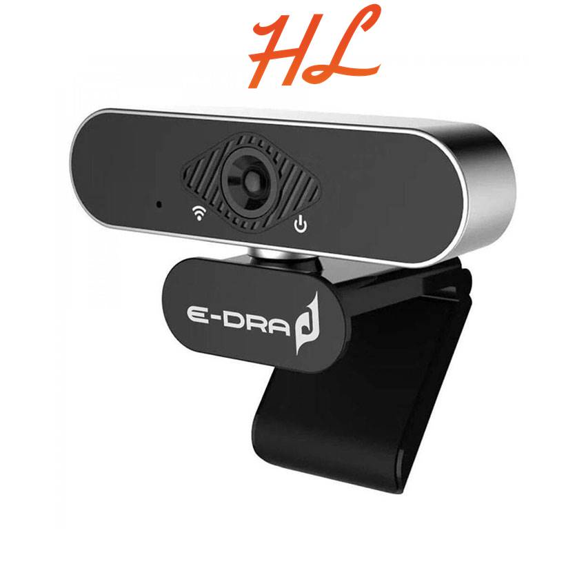 Webcam E-Dra EWC7700 Chuẩn 1080P, Góc nhìn 90 độ - Hàng chính hãng - Hưng Long PC