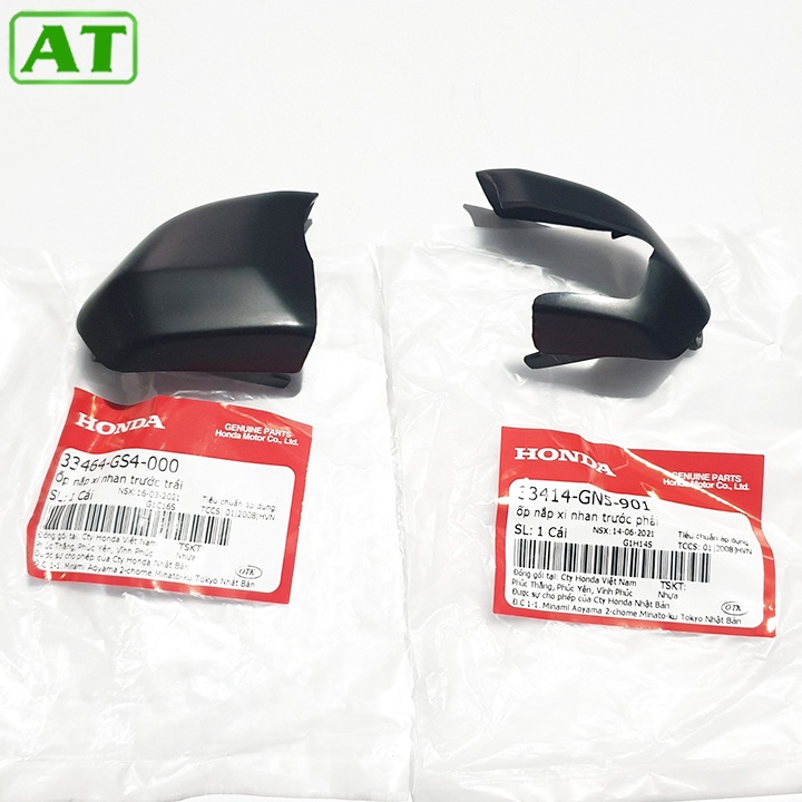 Bộ 2 Ốp Nắp Xi Nhan Trước Dream Chính Hãng Honda Nhựa Đen