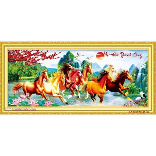 Tranh thêu chữ thập Mã Đáo Thành Công LV3103 97*45cm