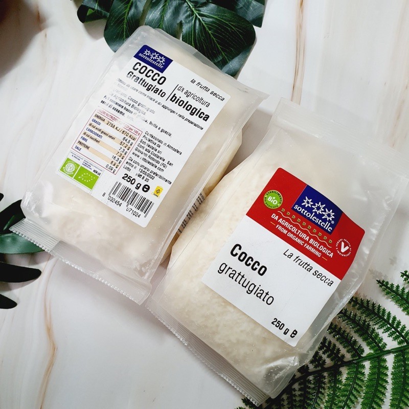 [SOTTO] VỤN DỪA HỮU CƠ Ý SOTTO (gói 250g)
