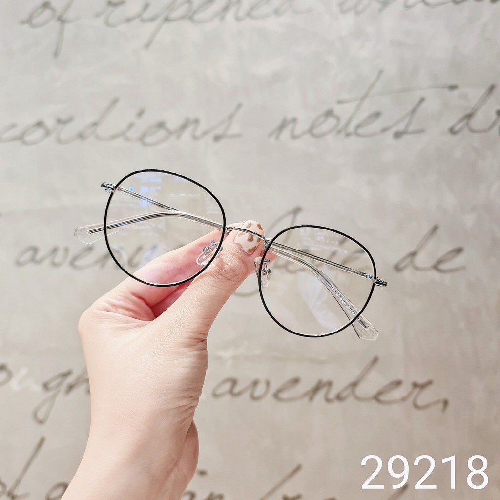 Gọng kính cận nam nữ Lilyeyewear mắt tròn kim loại thanh mảnh nhẹ nhàng thời tran 29218 | BigBuy360 - bigbuy360.vn