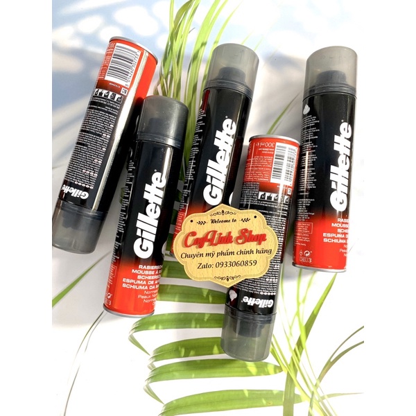 Bọt cạo râu GILLETTE làm mềm da 300ml chính hãng
