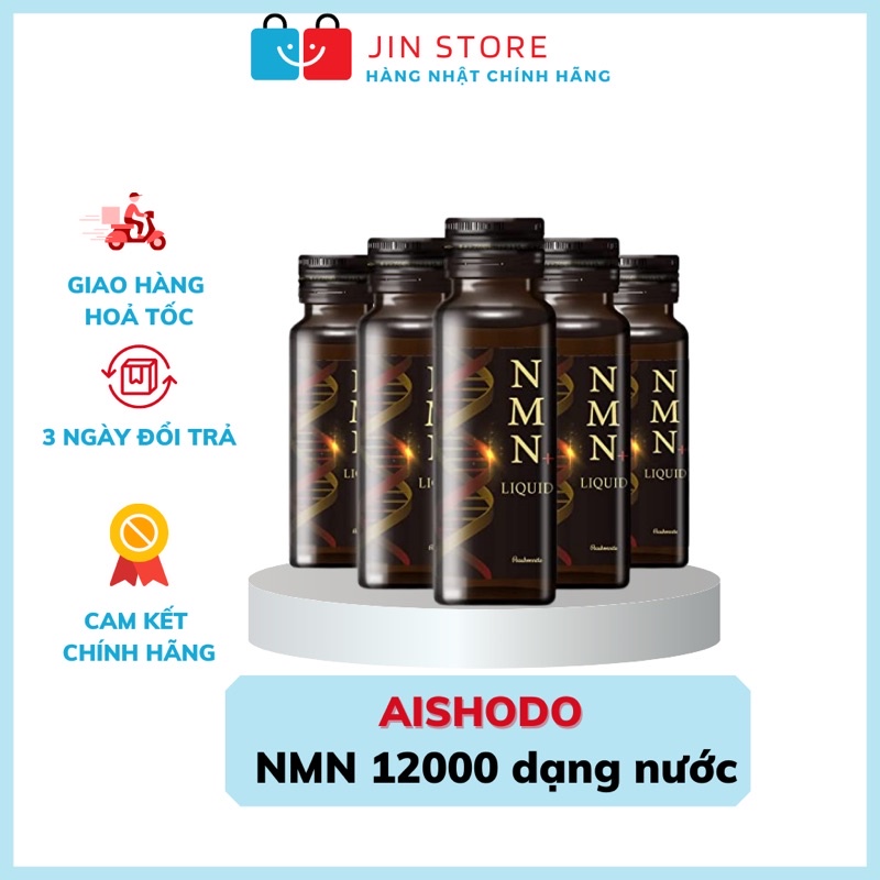 Nước uống Collagen trẻ hoá da NMN 12000 hộp 12 lọ 30ml Nhật bản - Collagen NMN 12000 dạng nước.