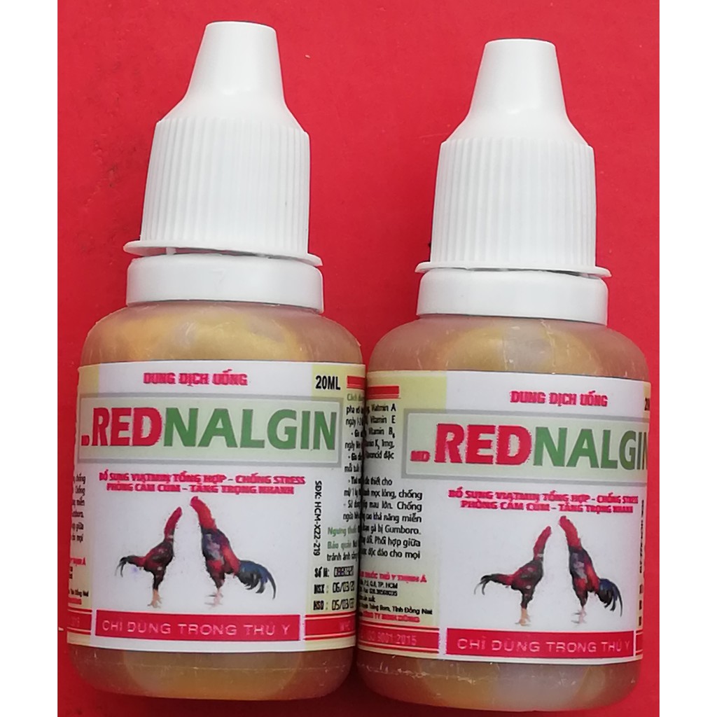 1 lọ MD RETNALGIN 20 ml Bổ sung Vitamin tổng hợp, chống stress, ph-òng cảm c-úm, tăng trọng nhanh dùng tốt cho gà chọi