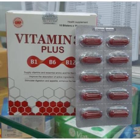 VITAMIN 3B PLUS hộp 100 viên nang mềm B1 _ B6  _ B12