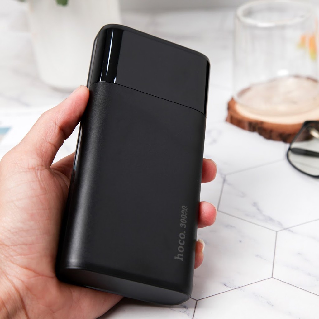 Pin Sạc Dự Phòng Hoco B12 Max - Dung Lượng 30.000 mAh ( 4 cổng USB , Hỗ trợ sạc nhanh 5A Max )