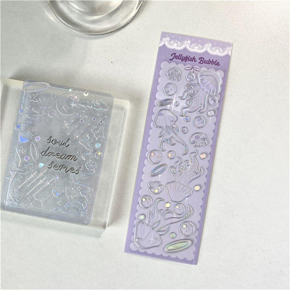 Layor1 Nhãn Dán PET Họa Tiết Bướm Mặt Trăng Tình Yêu Sáng Tạo Kawaii Dreamland