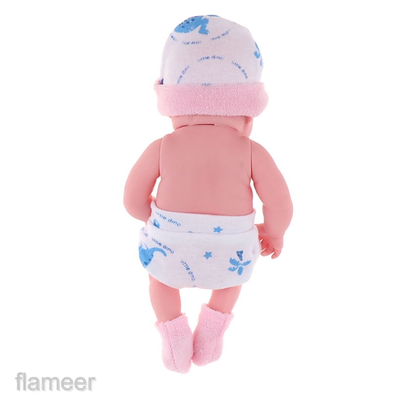 Mô Hình Búp Bê Em Bé Sơ Sinh Bằng Vinyl Màu Hồng Dùng Làm Quà Tặng Sinh Nhật