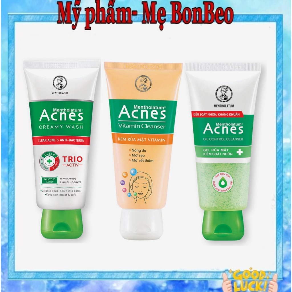 Sữa rửa mặt Acnes ngừa mụn sáng da 100g