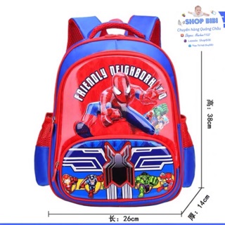 Cặp Sách Học Sinh 3D - Siêu Nhân Người Nhện