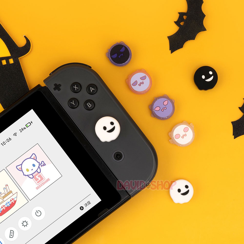 Núm bọc analog Halloween hãng Geekshare cho Joy-Con - Nintendo Switch / Nintendo Switch Lite