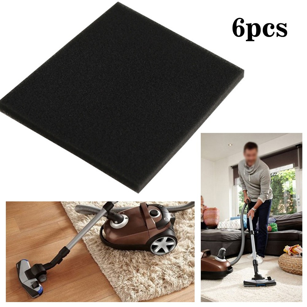 Set 6 Miếng Xốp Đen Lọc Bụi Cho Máy Hút Bụi