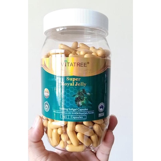 Sữa Ong Chúa VITATREE SUPER ROYAL JELLY 1600mg - Hộp 100 viên -Nhập khẩu ÚC