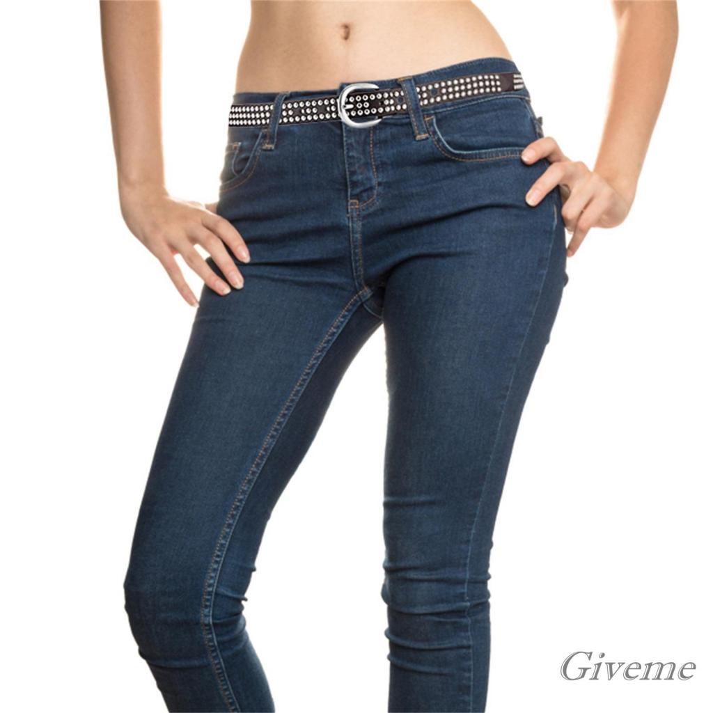 Thắt Lưng Da Pu Khóa Hợp Kim Dễ Phối Đồ