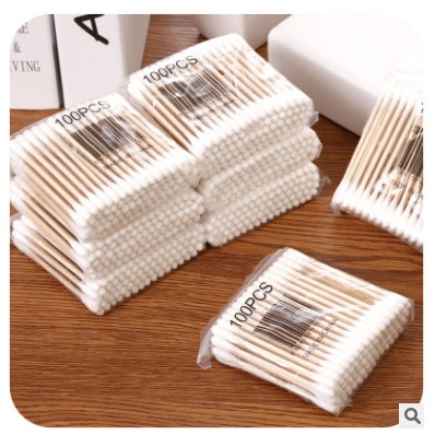 Hộp 100 tăm bông cotton tiện lợi