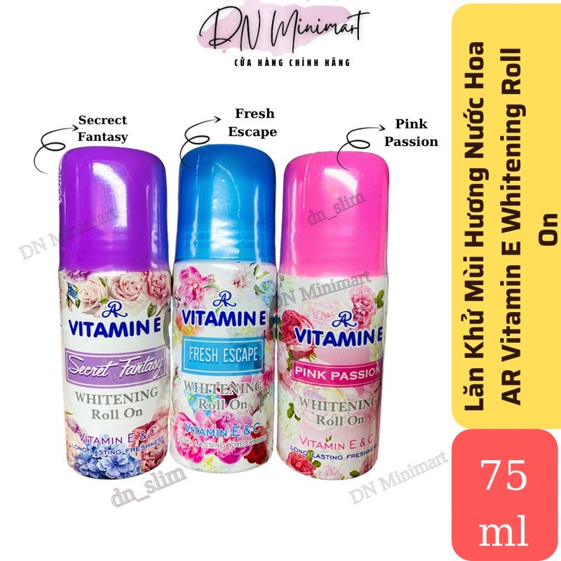 Lăn Khử Mùi Vitamin E Aron 75ml Thái Lan