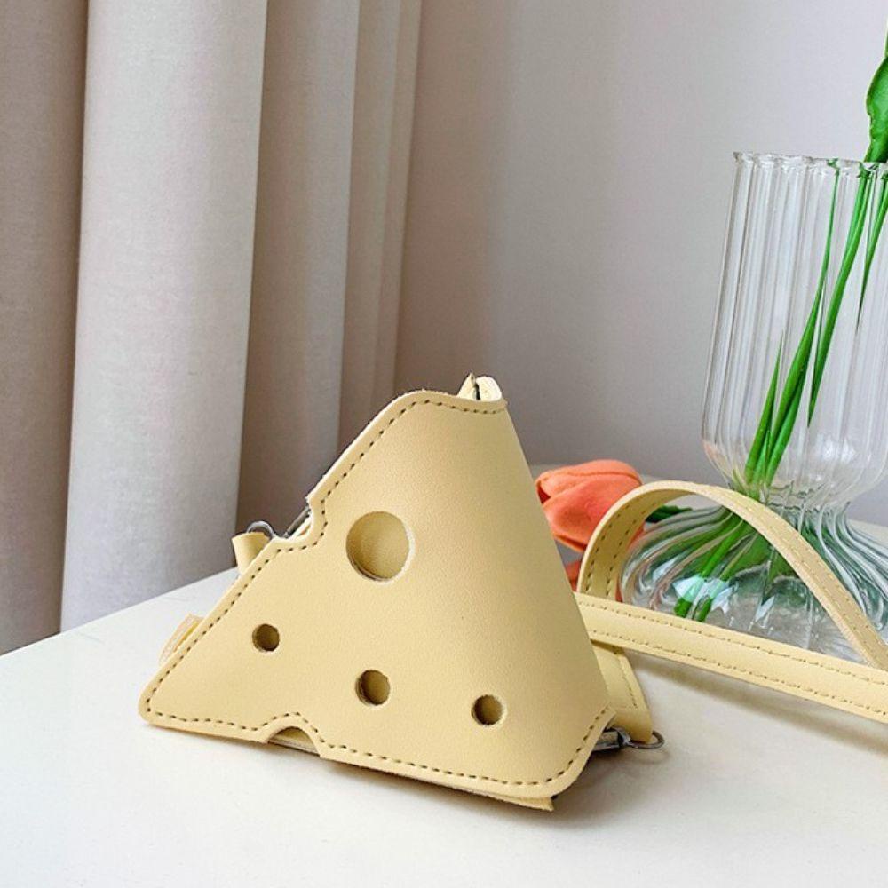 Túi Đeo Chéo Da PU Hình Tam Giác Đựng Tai Nghe / Tiền Xu Tiện Dụng Cho Nữ