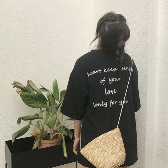 Áo thun free size tay lỡ in Little Thing 🤗