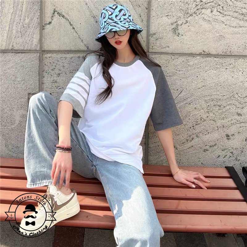 Áo Phông Thom Browne Tay Xanh Đỏ 4 Vạch