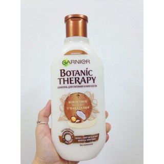 [HÀNG NGA] Dầu gội và dầu xả GARNIER Botanic Therapy chiết xuất từ trái Dừa và hạt Mắc-ca