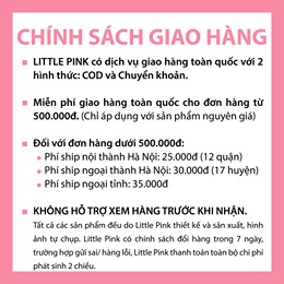 [LITTLE PINK] CALLA DRESS - Váy thô có chun ở lưng bé gái