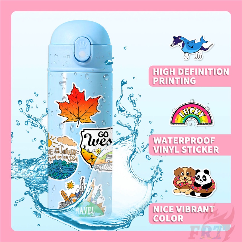 ❉ Bộ 03 Sticker Dán Trang Trí Xinh Xắn Chất Lượng ❉ Bộ 50 Sticker Chống Thấm Nước Họa Tiết Doodle Hợp Thời Trang