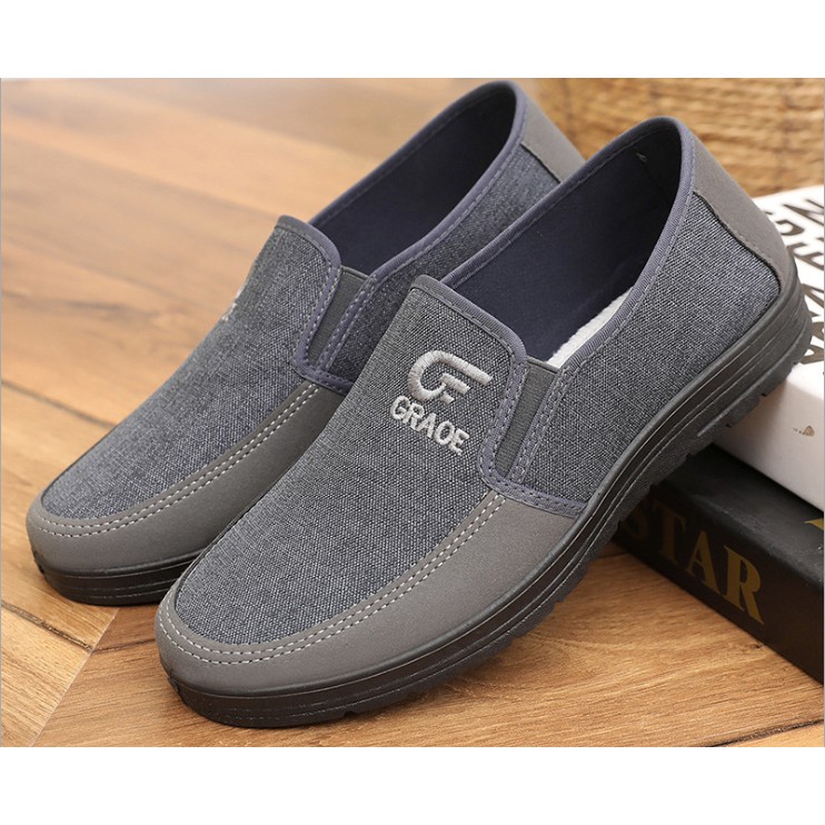 Giày lười nam phối màu thời trang