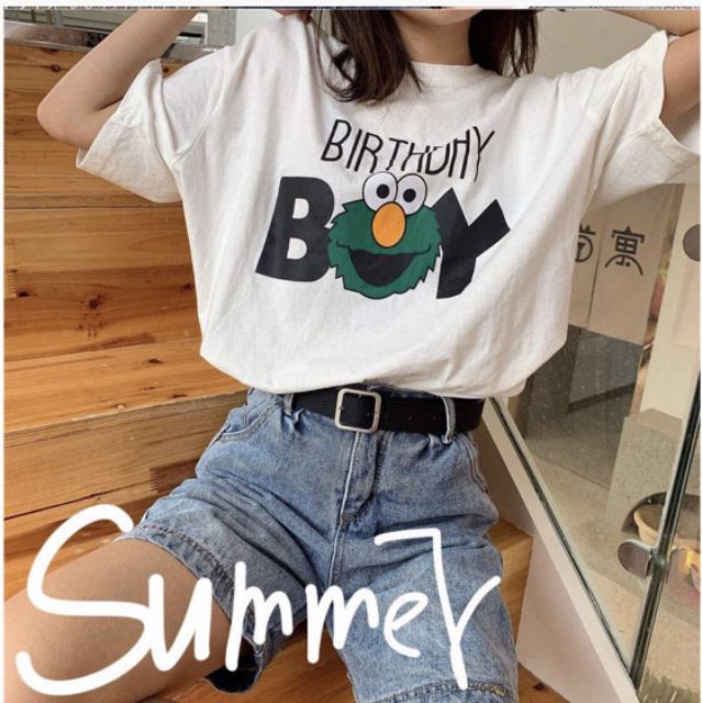 Áo thun tay lỡ Unisex BirthDay Boy