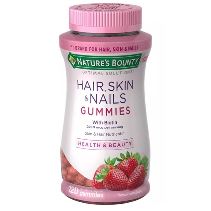 [DATE 08/2022] NATURE’S BOUNTY HAIR, SKIN &amp; NAILS GUMMIES (120 GUMMIES – 120 VIÊN)