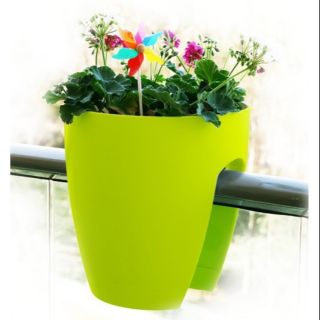[Chính Hãng] Chậu kẹp lan can cỡ đại cao 30 dày, bền