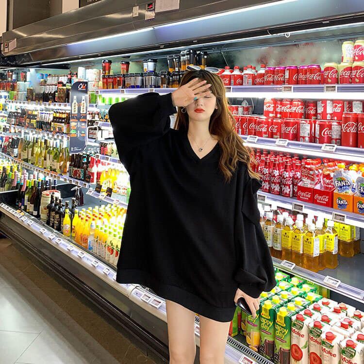Áo sweater nữ TAY PHỒNG NƠ phom to chất nỉ dày dặn giá siêu rẻ A10D | BigBuy360 - bigbuy360.vn