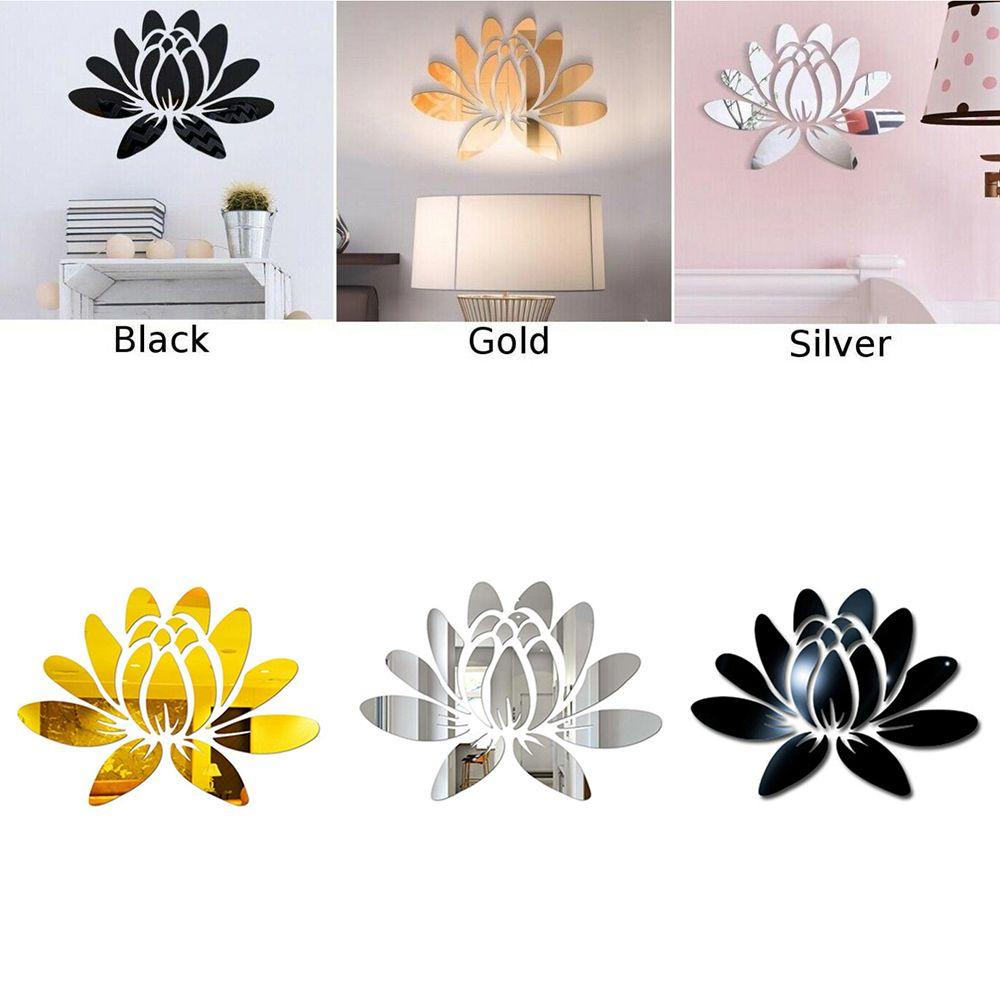 LONTIME Sticker Dán Tường Bằng Acrylic Với Họa Tiết 3D Hiệu Ứng Gươ