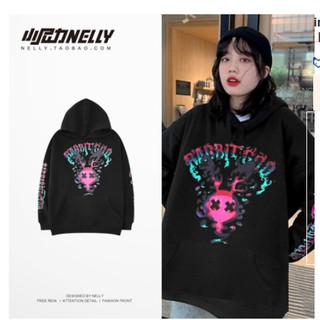 Set 2 áo hoodie Nelly siêu ấm, nỉ lông dày