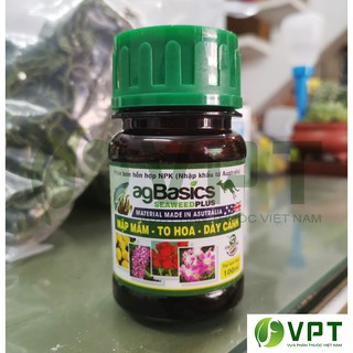 Phân Bón Hỗn Hợp NPK Úc chai 100ml - agBasics SEAWEEDPLUS – Mập mầm, to hoa, dày cánh