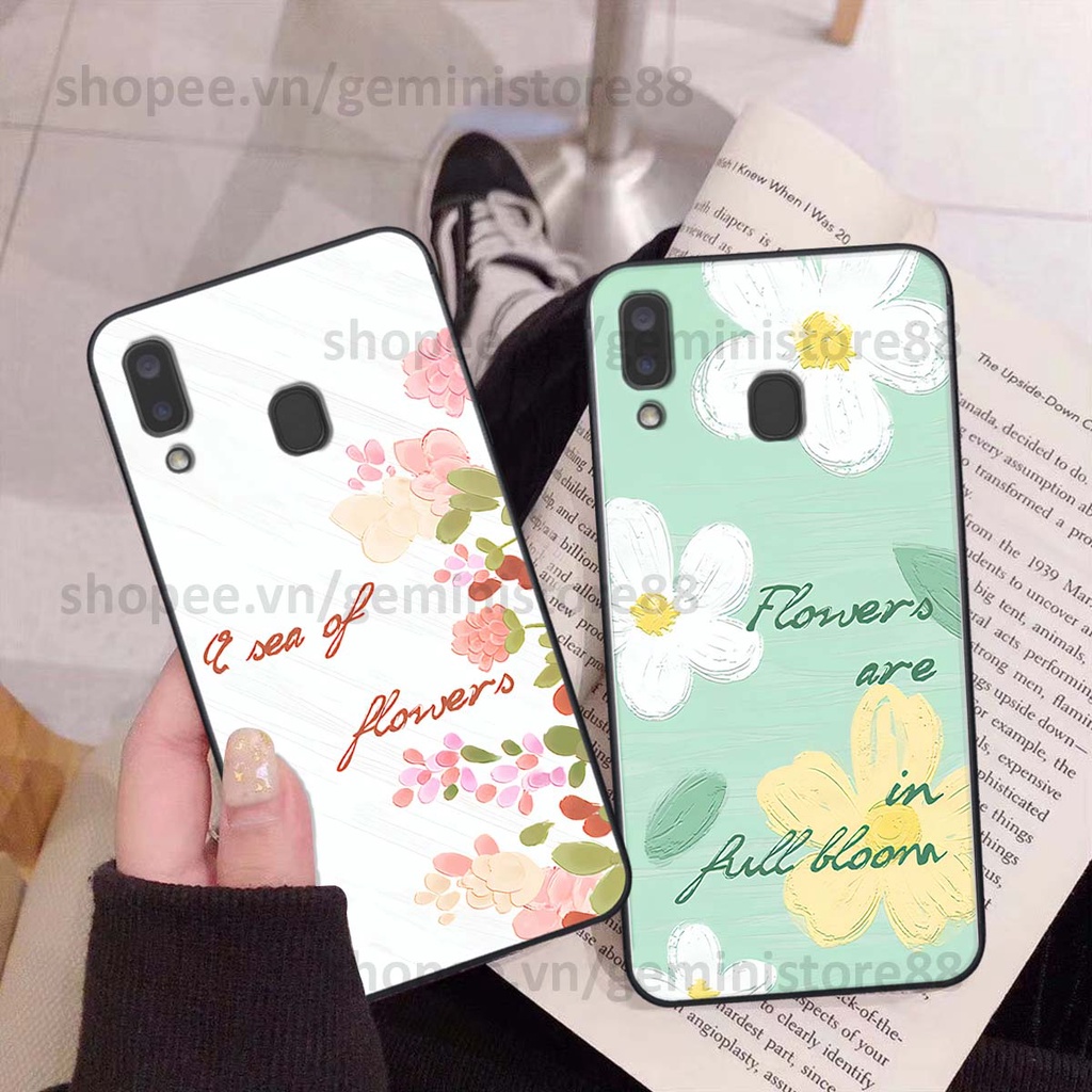 Ốp Samsung A20 / A30 in hình hoa lá nhiều màu sắc siêu đẹp, siêu xinh, siêu cá tính