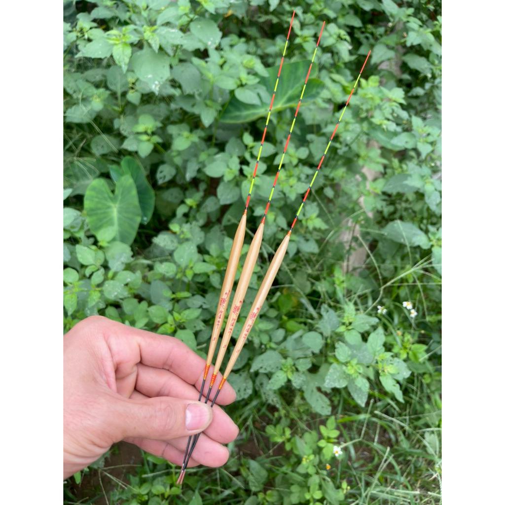 Phao câu đài, phao câu đơn phao cỏ lau chuyên rô phi tải chì từ 1.1g đến 2.0g