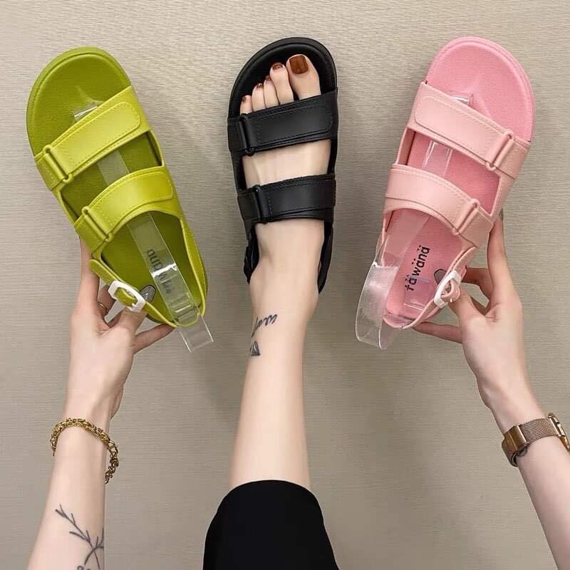 SANDAL HAI QUAY ĐẾ 2CM CHẤT LIỆU CAO SU BỀN ĐẸP