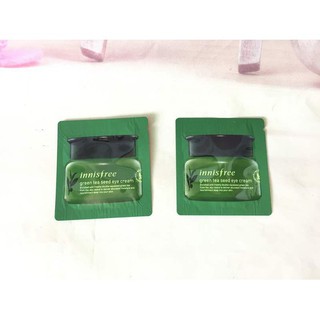 (Bao Hàng Chính Hãng) Combo 10 Gói Kem Dưỡng Da Vùng Mắt Innisfree Green Tea See Eye Cream - 1ml