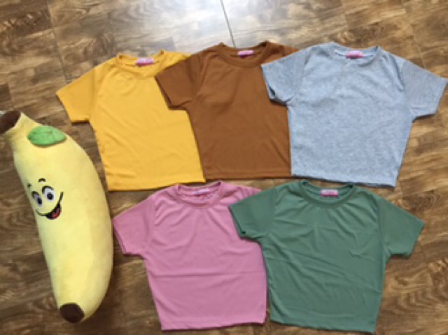 Áo Croptop gân cổ tròn | BigBuy360 - bigbuy360.vn