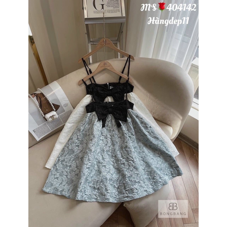 đầm gấm baby nơ 2S