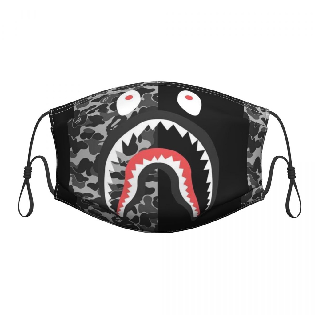 Bape Set 6 Khẩu Trang Chống Bụi Ô Nhiễm Có Thể Tái Sử Dụng