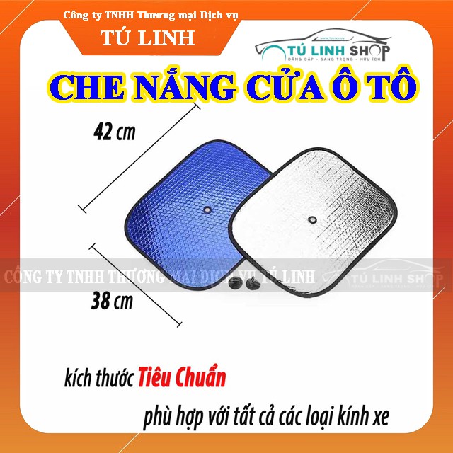 bộ che nắng ô tô hút kính, tráng nhôm cách nhiệt phản quang