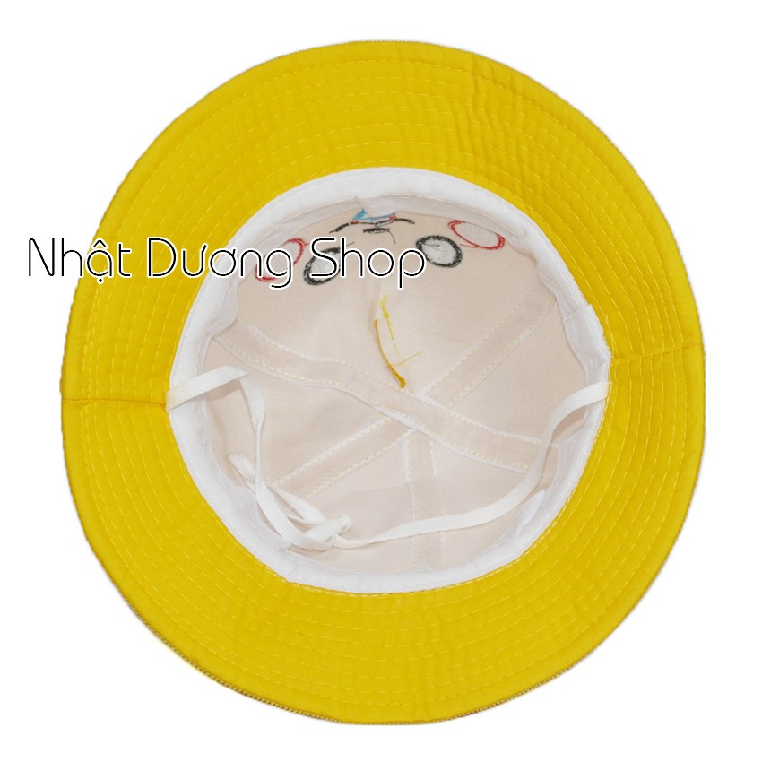 Mũ rộng vành trẻ em hình Pikachu dễ thương - Vàng, Đỏ, Kem, Hồng chất liệu vải nhung cao cấp rất đẹp cho bé